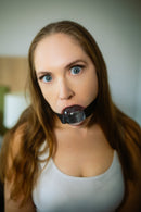 Tongue Trapper Gag with Darlex Strap (Soft and Comfortable) (Transparent!!)