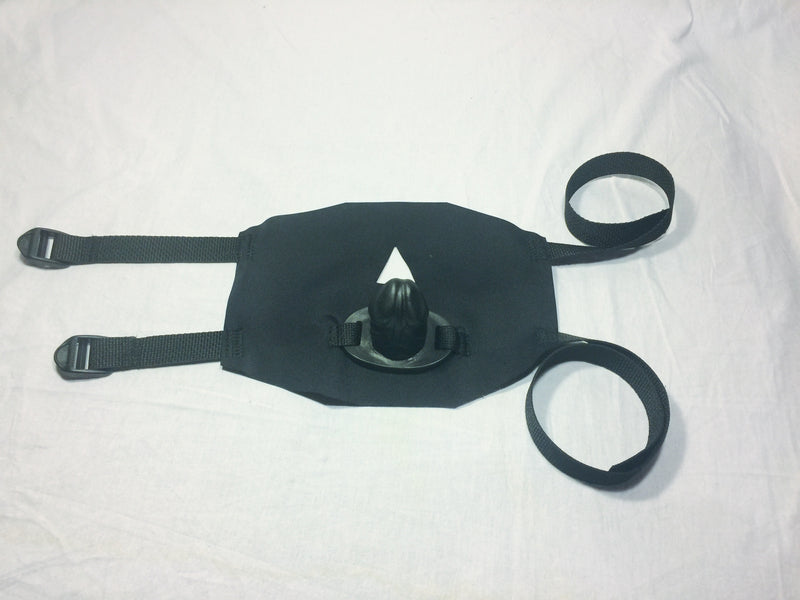 Neoprene or Darlex Panel Gag and Blindfold Combo (Penis Gag)