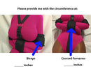STRAPS ONLY for Straitjacket Leotard with Neoprene Padded Restraints (Nylon/Spandex) - Bondage Webbing
