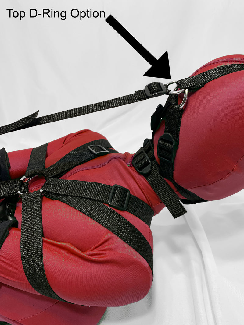 Neoprene or Darlex Panel Gag (Trainer Style, Inflatable Butterfly Gag) - Bondage Webbing