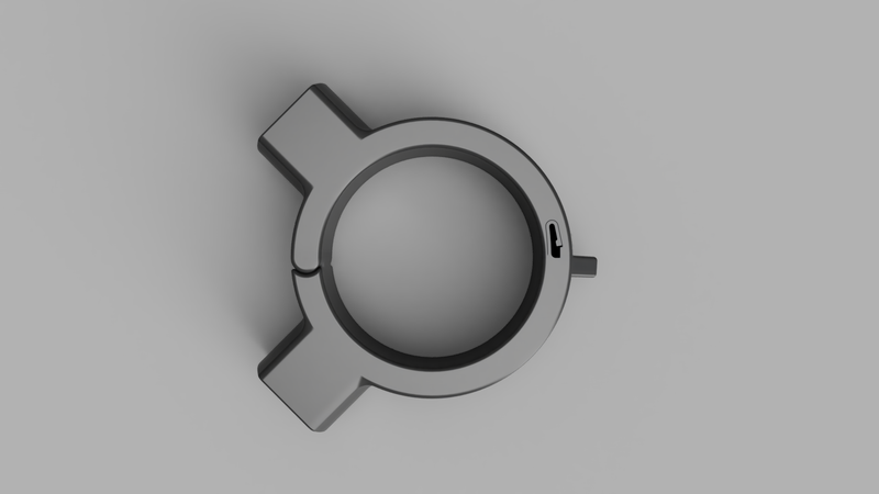 Locking Pipe Collar (90° Connector)