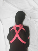 Box-Tie Bondage Harness (X-Style, Colored Poly Webbing)