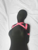 Box-Tie Bondage Harness (X-Style, Colored Poly Webbing)