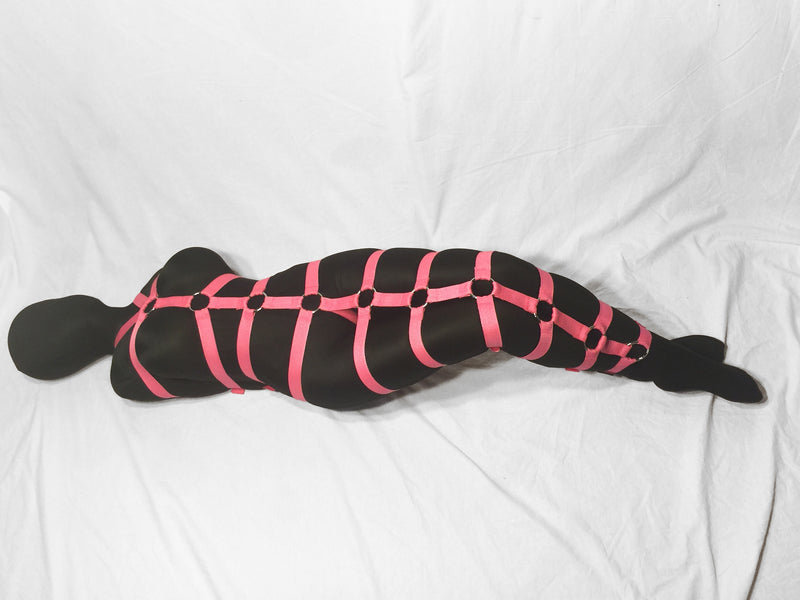 Full Body Bondage Harness (Colored Poly Webbing)