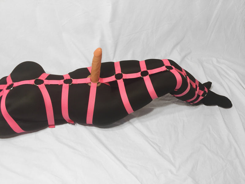 Full Body Bondage Harness (Colored Poly Webbing)