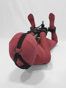 Self Bondage Rigid Hogtie with Penetration Platform