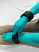 Locking Self Bondage Wrist Cuffs