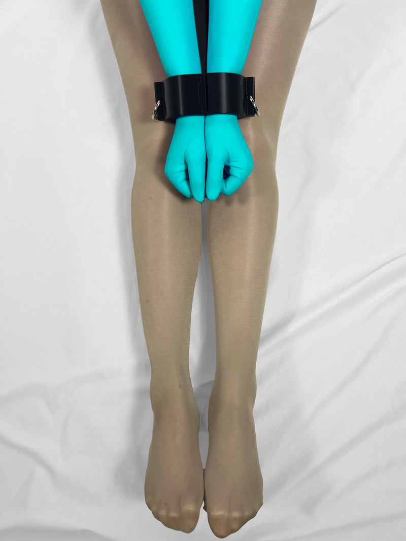 Locking Self Bondage Wrist Cuffs (Palm to Palm)