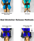 Self Bondage Bed Stretcher (Neoprene and Webbing Cuffs)