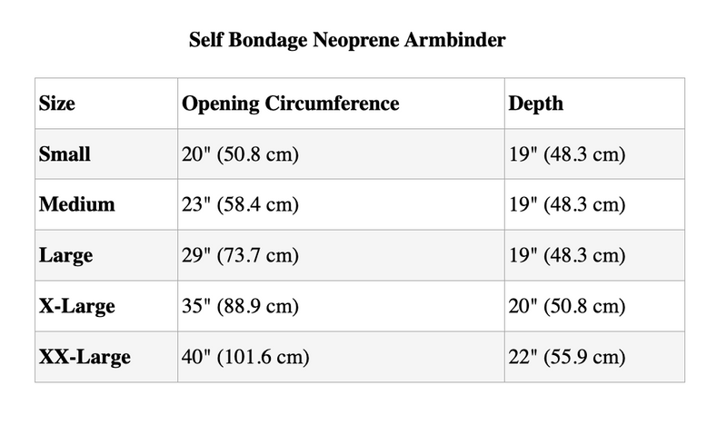 Self Bondage Neoprene Armbinder (Advanced)