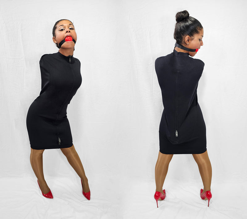 Self Bondage Armbinder Dress Self Bondage Armbinder Dress