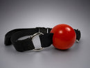 Double Ring Ball Gag (Darlex Middle; Nylon Strap; Comfortable and Secure!)