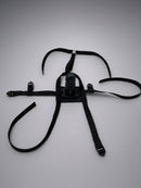 Neoprene or Darlex Panel Gag (Trainer Style, Deep Throat Silicone Penis)