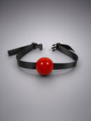Ball Gag (Rear Dually Adjustable; Silicone Ball; Nylon Strap)