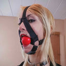 Darlex Trainer Style Ball Gag (Silicone Ball, Darlex and Webbing)
