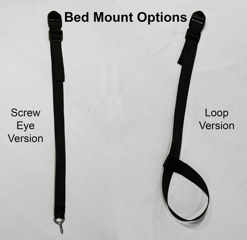 Self Bondage Bed Hogtie (Neoprene and Webbing Cuffs, 4-point) - Bondage Webbing