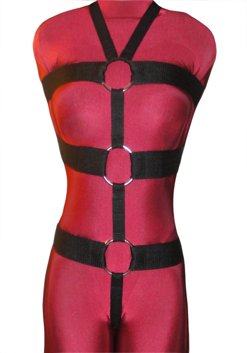 Five-Point Bondage Harness (2 inch, Poly Webbing) - Bondage Webbing