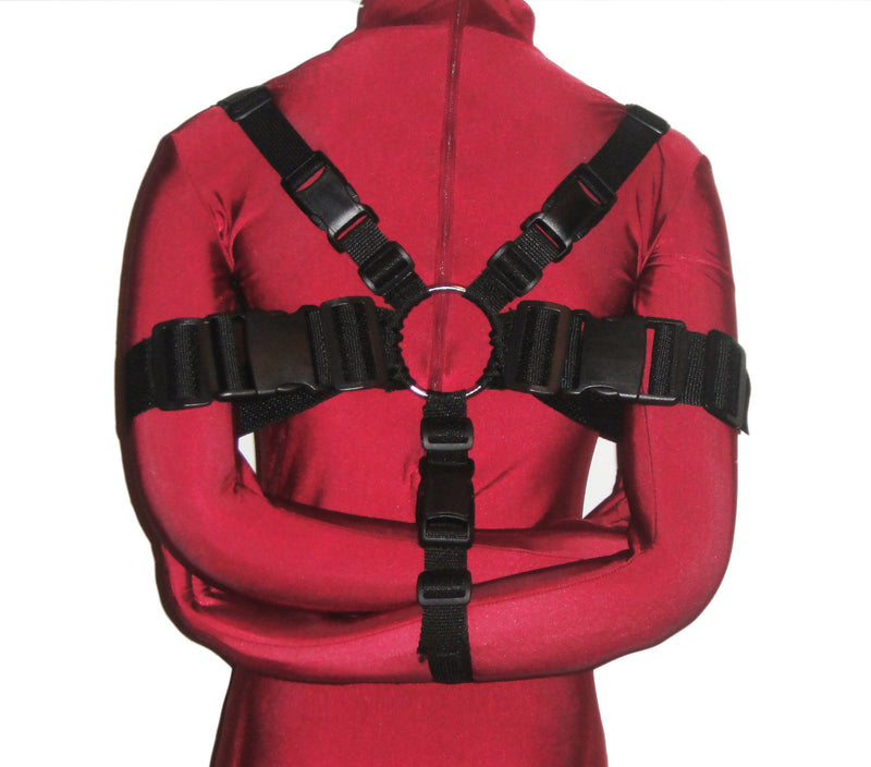 Box-Tie Bondage Harness (2-Inch, Poly Webbing) - Bondage Webbing