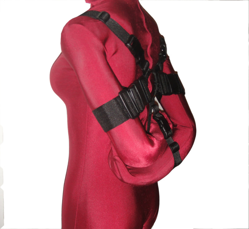 Box-Tie Bondage Harness (2-Inch, Poly Webbing) - Bondage Webbing