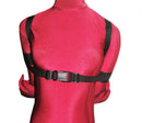 Box-Tie Bondage Harness (Integrated Extra Security Strap, Poly Webbing, 2 Inch) - Bondage Webbing