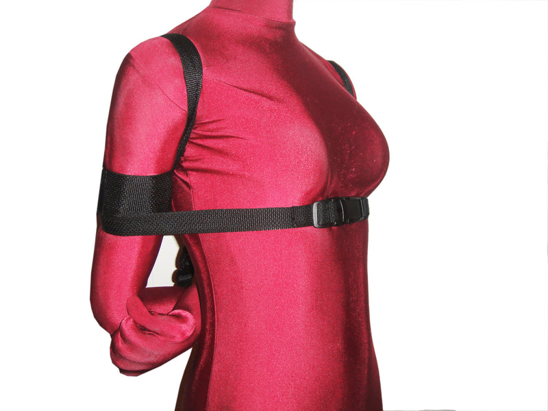 Box-Tie Bondage Harness (Integrated Extra Security Strap, Poly Webbing, 2 Inch) - Bondage Webbing