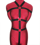 Five-Point Poly Webbing Bondage Harness (Poly Webbing, 3 Horizontals) - Bondage Webbing