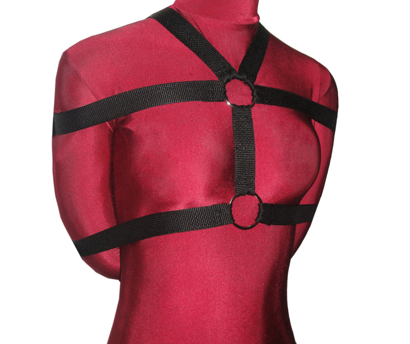 Box-Tie Bondage Harness (Five Point Style, Poly Webbing) - Bondage Webbing