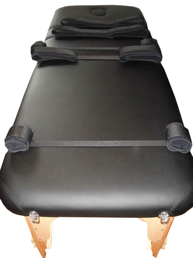 Table/Bed Bondage Straps (Velcro, Neoprene Padding, Poly Webbing) - Bondage Webbing