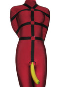 Men's Five-Point Poly Webbing Bondage Harness (Crotch Ring) - Bondage Webbing