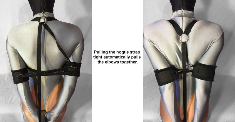Self Bondage Hogtie System (Padded Elbow Armbinder) - Bondage Webbing