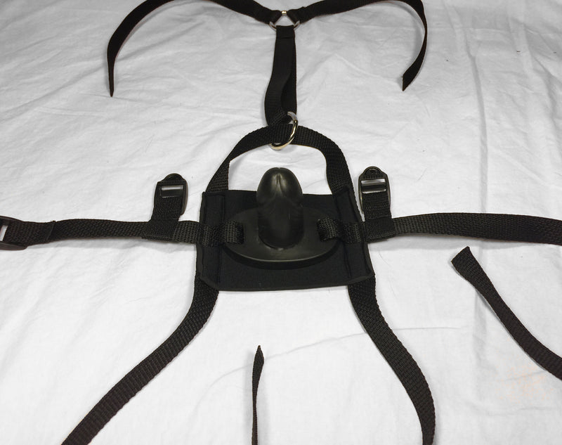 Neoprene or Darlex Panel Gag (Trainer Style, Silicone Penis) - Bondage Webbing