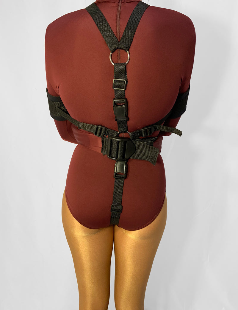 STRAPS ONLY for Self Bondage Straitjacket Leotard with Padded Bondage Straps (Nylon/Spandex) - Bondage Webbing