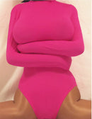 Self Bondage Straitjacket Leotard (Nylon/Spandex) - Bondage Webbing