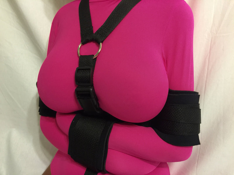 STRAPS ONLY for Straitjacket Leotard with Neoprene Padded Restraints (Nylon/Spandex) - Bondage Webbing