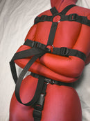 Self-Bondage Box-Tie Bondage Harness with Crotch Strap (Poly Webbing) - Bondage Webbing