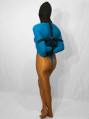 Neck to Wrist Restraint System with Box-Tie (Poly Webbing, Inescapable!) - Bondage Webbing