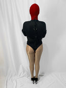 Self Bondage Straitjacket Leotard with Bondage Straps, Padded Biceps (Neoprene)