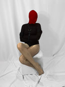 Self Bondage Straitjacket Leotard with Bondage Straps, Padded Biceps (Neoprene)