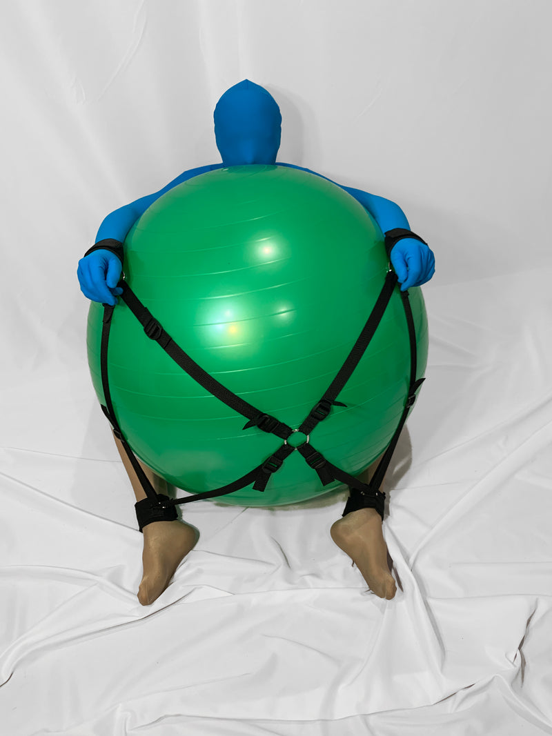 Self Bondage Exercise Ball System - Bondage Webbing