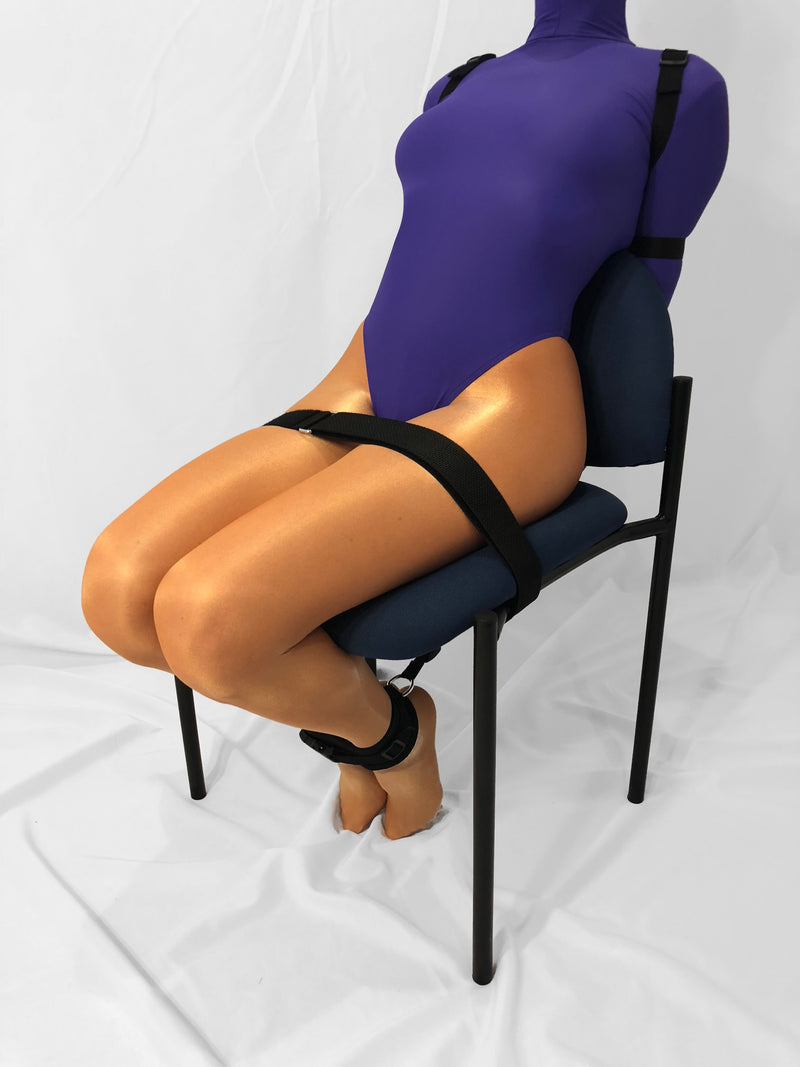 Self Bondage Chair Tie System (Intermediate) - Bondage Webbing
