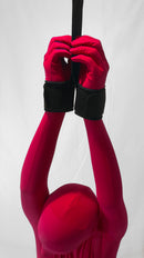 Neoprene Padded Partial Suspension Cuffs with D-ring - Bondage Webbing