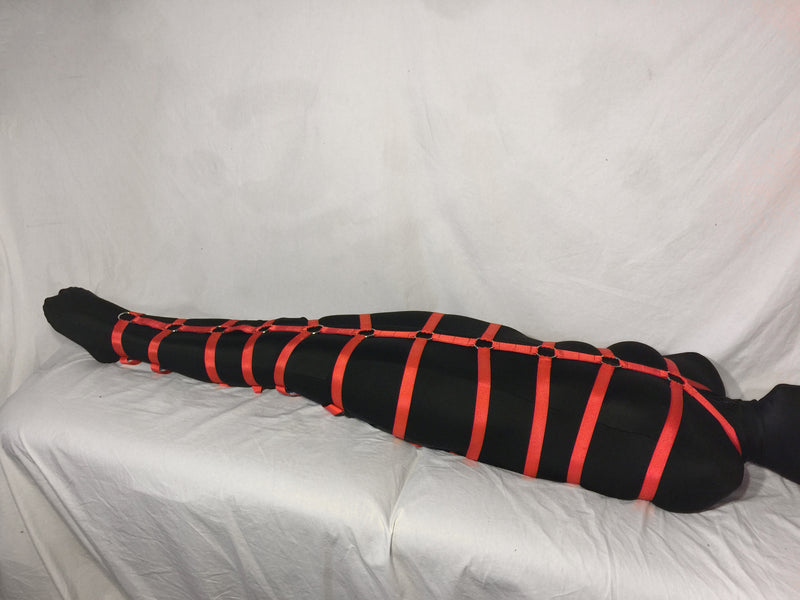 Spandex Sleepsack with Full Body Harness (Poly Webbing Harness) - Bondage Webbing