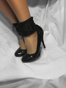 Neoprene Padded Bondage Ankle Strap with Added Heel Strap - Bondage Webbing