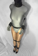 Hobble Harness Bondage System (Velcro, Neoprene Padding, Poly Webbing) - Bondage Webbing