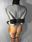 Hobble Harness Bondage System (Velcro, Neoprene Padding, Poly Webbing) - Bondage Webbing