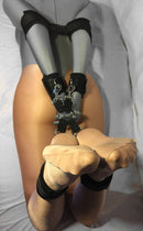 4-Way Hogtie Clip System with Elbow, Wrist, and Ankle Cuffs (Poly Webbing) - Bondage Webbing