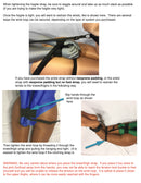 Self Bondage Hogtie System (Padded Elbow Armbinder) - Bondage Webbing