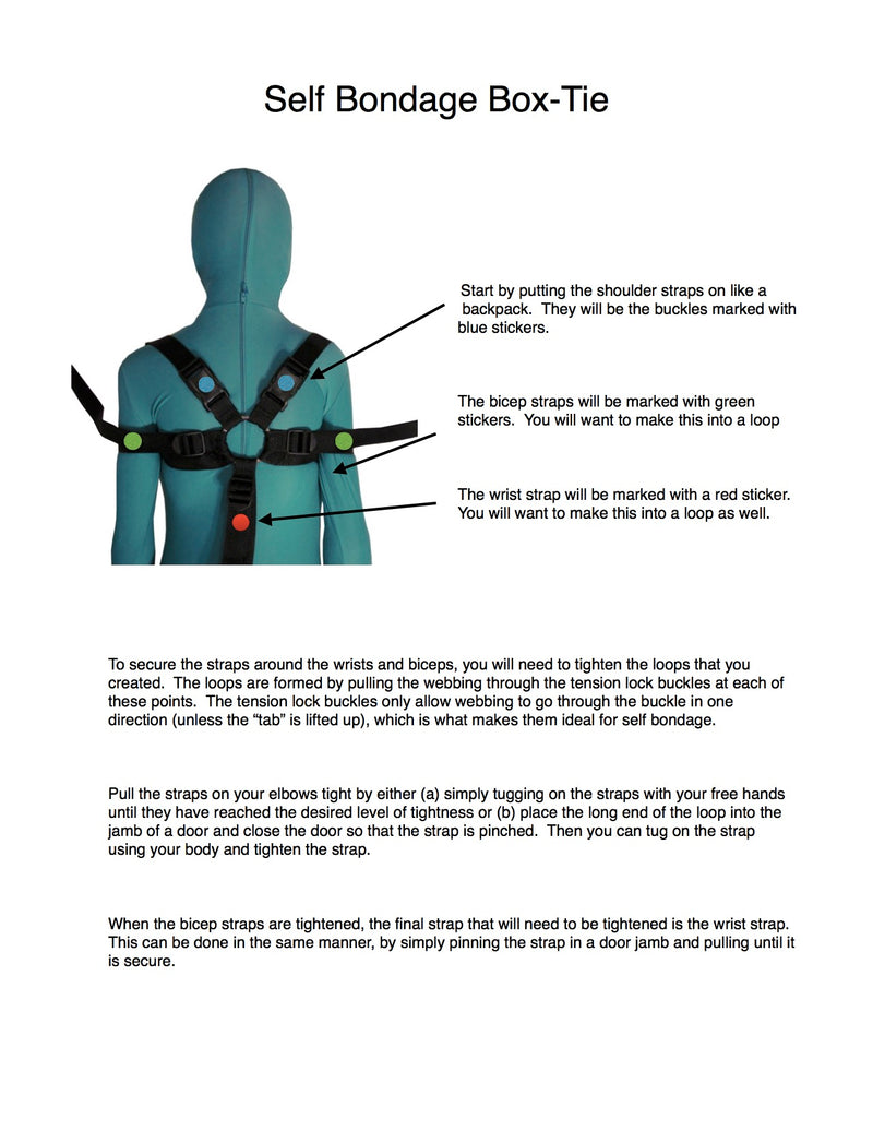 Self-Bondage Box-Tie (Nylon Webbing)