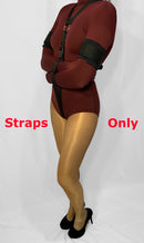 STRAPS ONLY for Self Bondage Straitjacket Leotard with Padded Bondage Straps (Nylon/Spandex) - Bondage Webbing